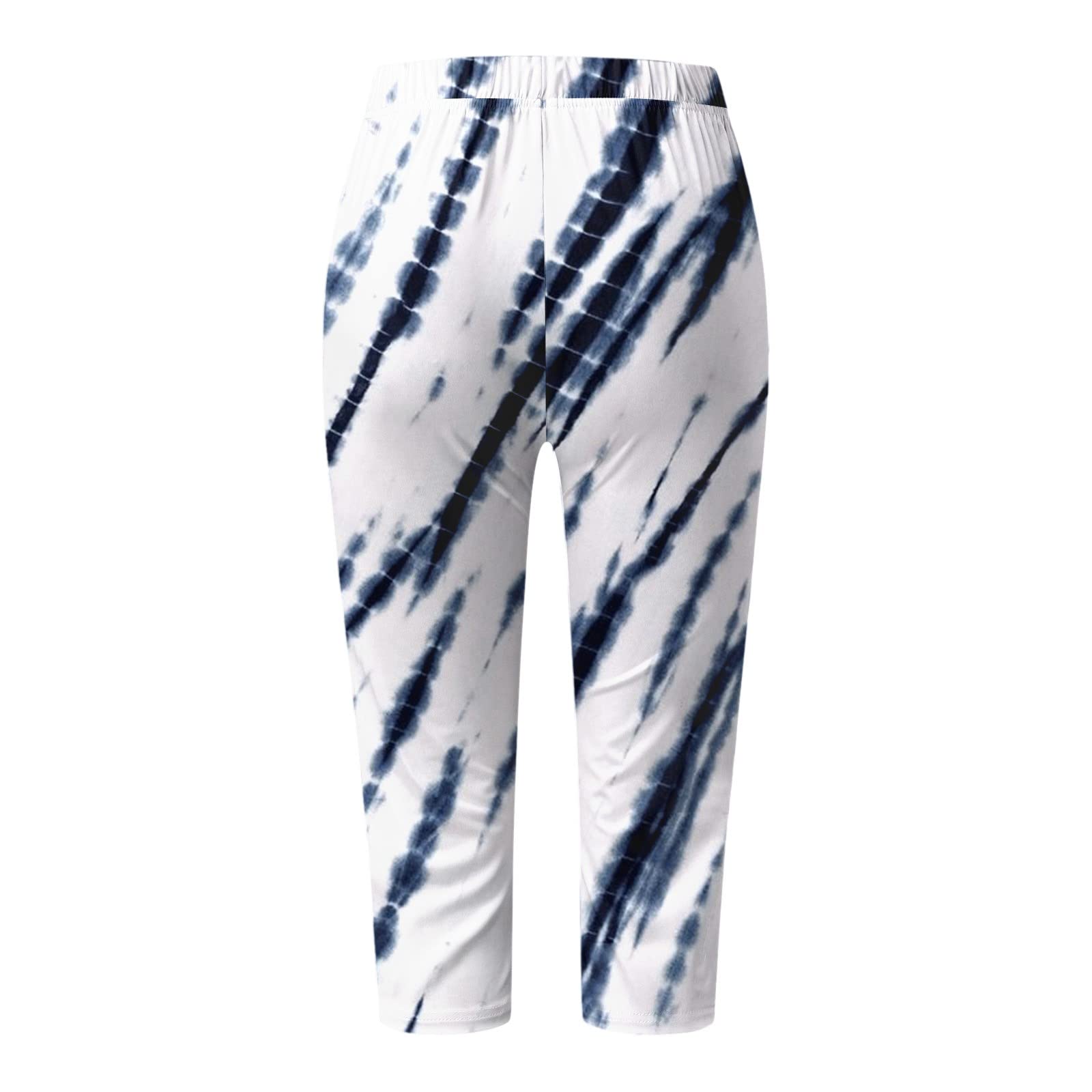 American Flag Athletic Leggings for Women - Patriotic 4th of July Workout Capris | Independence Day Compression Pants for Running, Yoga & Summer Fitness