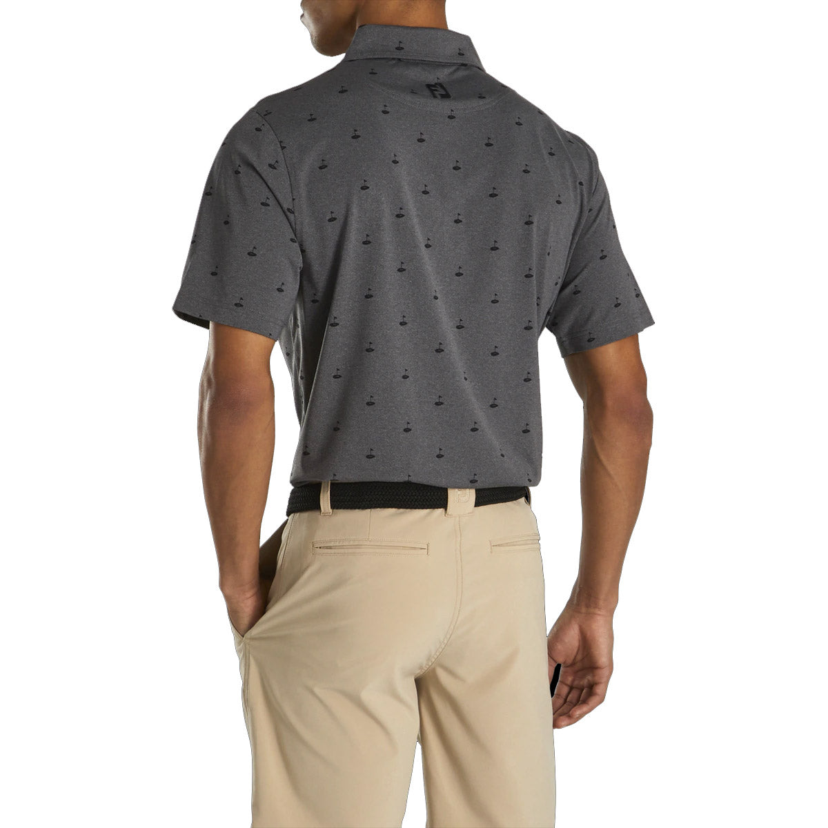 FootJoy Men's Athletic Fit Lisle Golf Polo Shirt - Moisture-Wicking Performance Golf Shirt for Men - Perfect for Golf Tournaments, Driving Range & Casual Wear