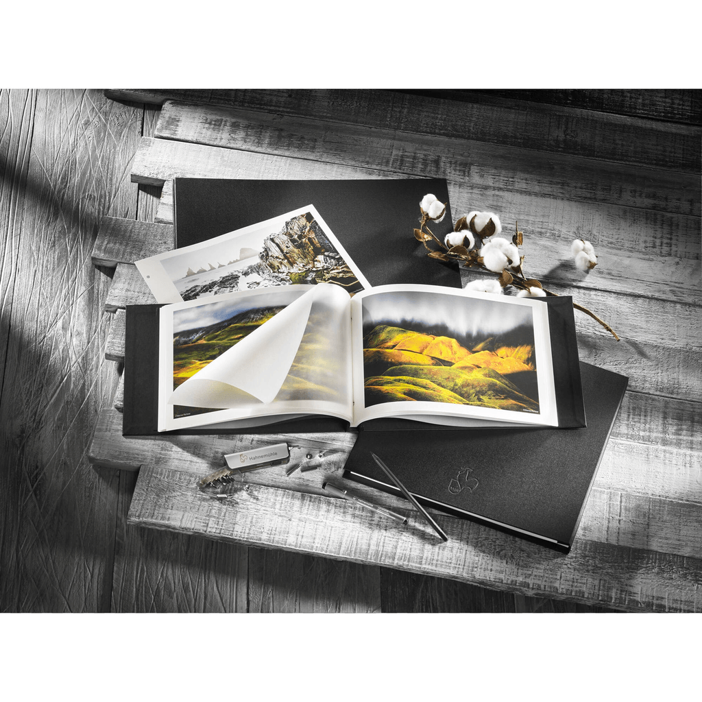Hahnemuhle Black Linen Album Cover - Premium Photo Book for Professional Photography, Art Portfolios & Wedding Albums | Acid-Free Archival Quality for Long-Term Preservation | Perfect for Artists, Photographers & Memory Keeping