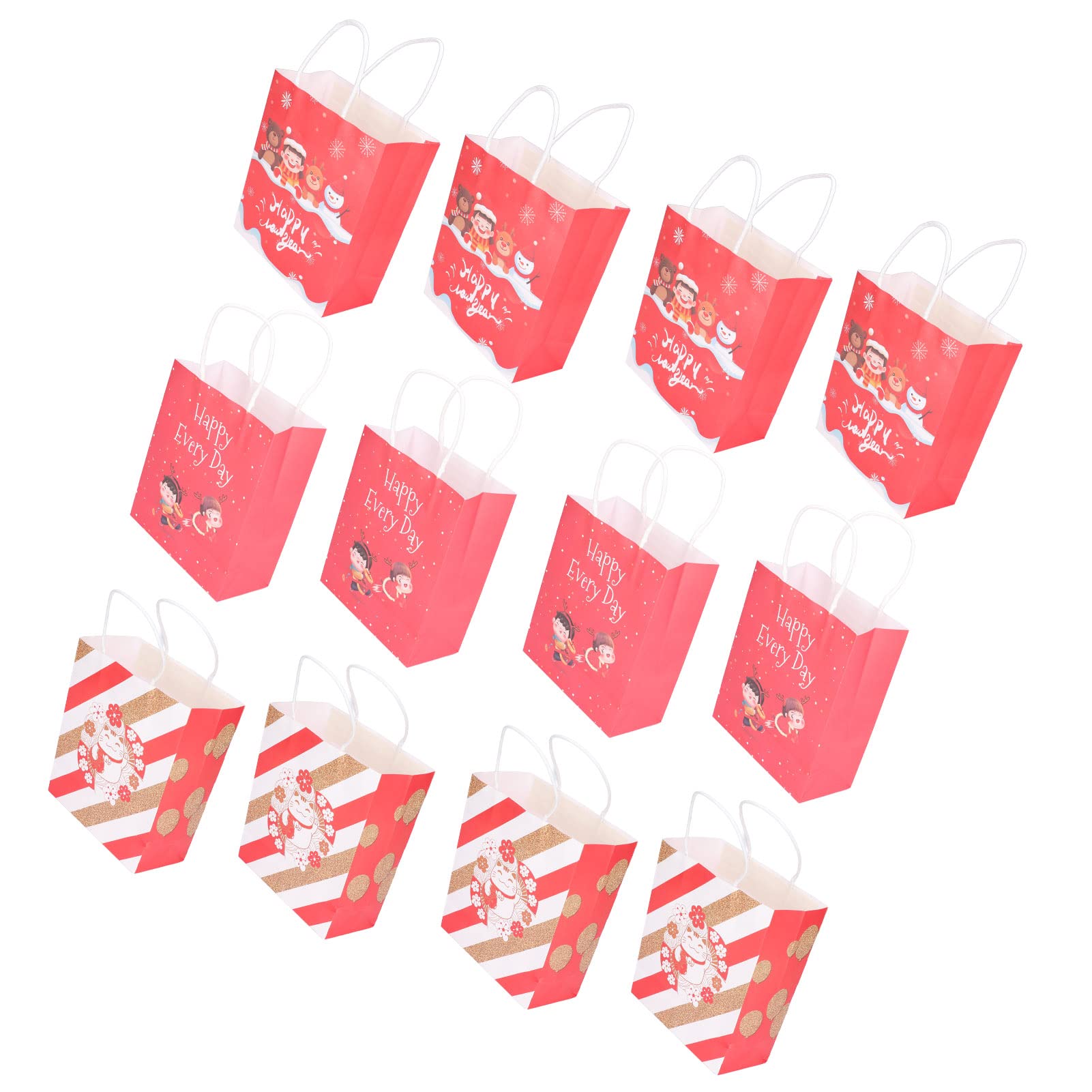 Colorful Paper Gift Bags with Handles - Elegant Party Favors for Christmas, New Year, Birthday Celebrations & Home Decorations | Perfect for Gift Wrapping, Wedding Favors, Baby Showers & Special Events