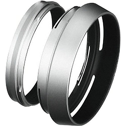 Fujifilm LH-X100 Lens Hood & Adapter Ring Compatible with X100V/X100VI - Silver | Perfect for Outdoor Photography & Travel Shooting