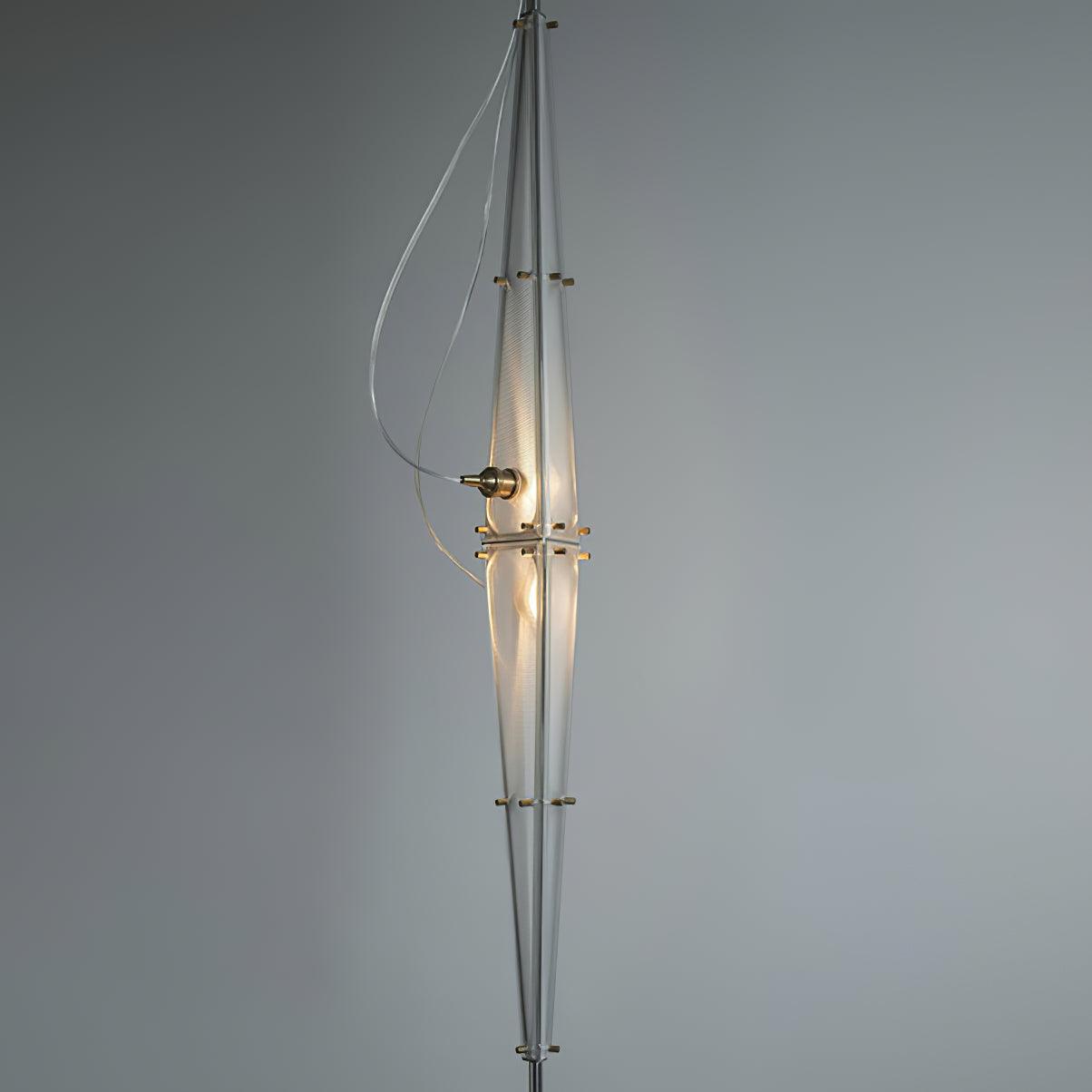 Modern Fragment Pendant Lamp - Handmade Glass Ceiling Light Fixture for Dining Room, Kitchen Island & Living Room Decor | Dimmable Hanging Chandelier Lighting