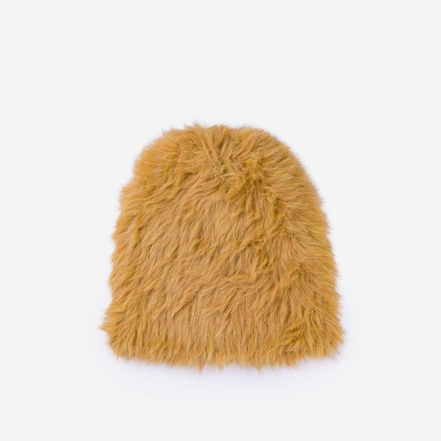 Verloop Knits Camel Faux Fur Beanie - Soft Winter Hat for Women & Men - Perfect for Cold Weather, Outdoor Activities & Fashion Accessories