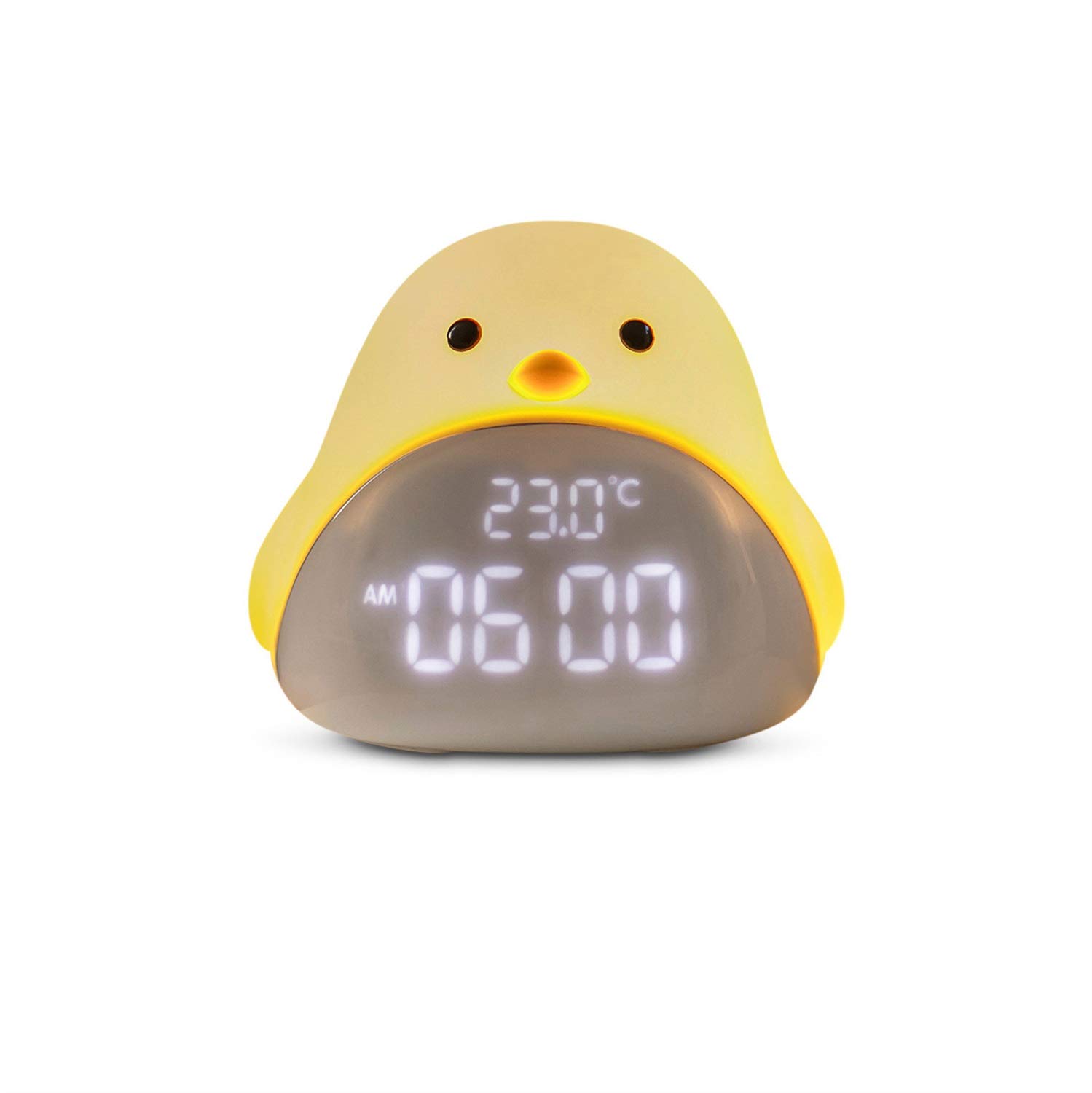 Cute Cartoon Bird Night Light Alarm Clock - USB LED Touch Night Lamp for Kids & Baby Gifts, Perfect for Bedside, Nursery, and Children's Room Decor