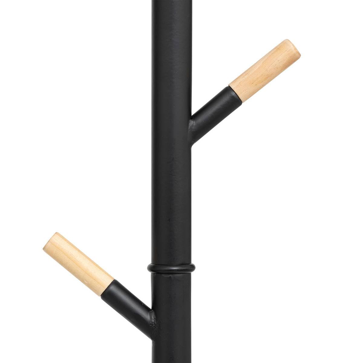 6-Hook Black Metal Coat Rack - Heavy Duty Wall Mounted Hanger for Jackets, Hats & Bags | Perfect for Entryway, Bedroom & Closet Organization