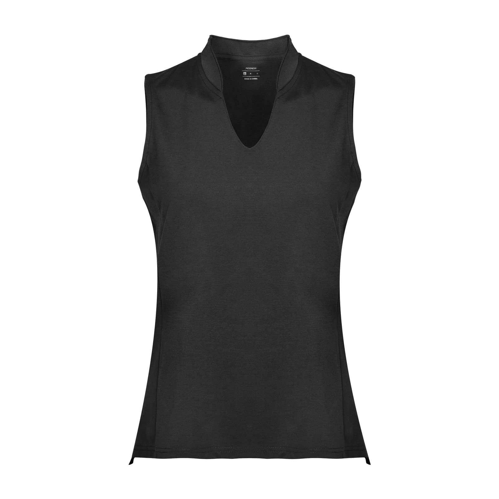 Women's Sleeveless V-Neck Golf Polo Shirt - Moisture Wicking, Breathable & Quick Dry Performance Top for Golf, Tennis & Outdoor Sports