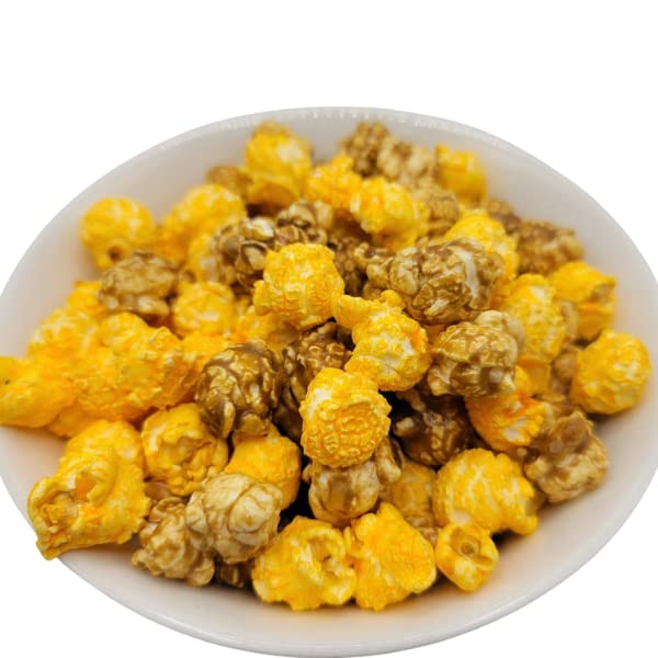 HR Poppin' Snacks Double Delicious Cheese & Caramel Popcorn - 6 Pack | Gourmet Movie Night Snack, Party Treat & Office Breaktime Indulgence