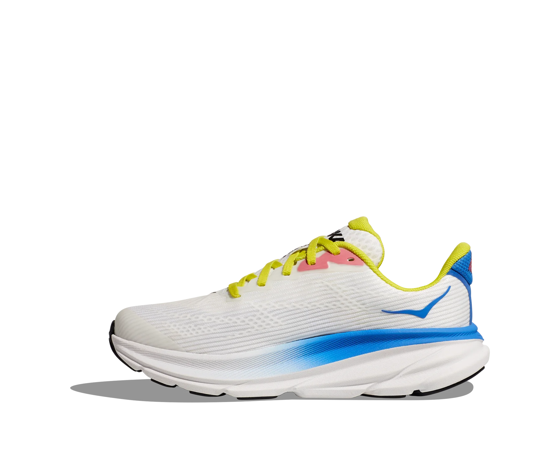 HOKA Men's Clifton 9 Running Shoes - Blanc De Blanc/Virtual Blue - Lightweight Cushioned Road Running Shoes for Men, Jogging, Gym Workouts & Daily Walking