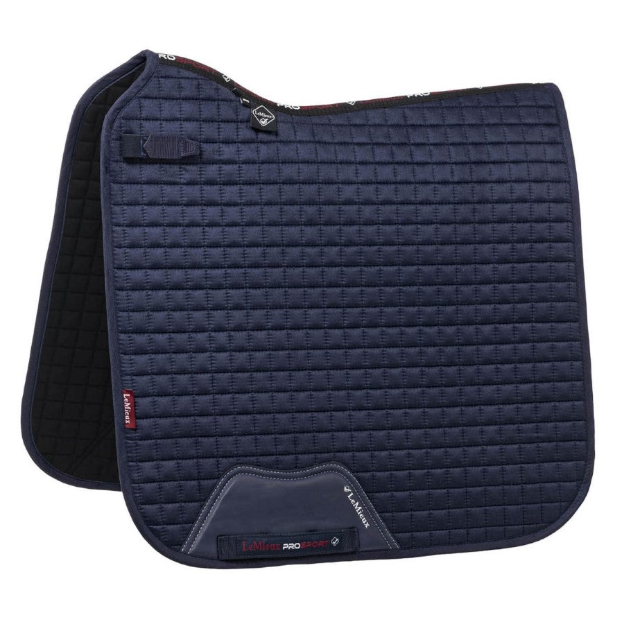 Premium Lemieux Suede Dressage Square Saddle Pad - Comfortable & Non-Slip Equestrian Saddle Pad for Dressage Training & Horse Shows