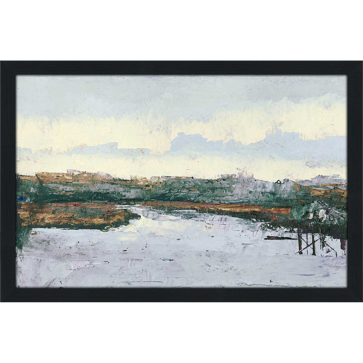 Along The Waters Horizontal Acrylic Wall Art Print - Modern Coastal Decor for Living Room, Bedroom & Office