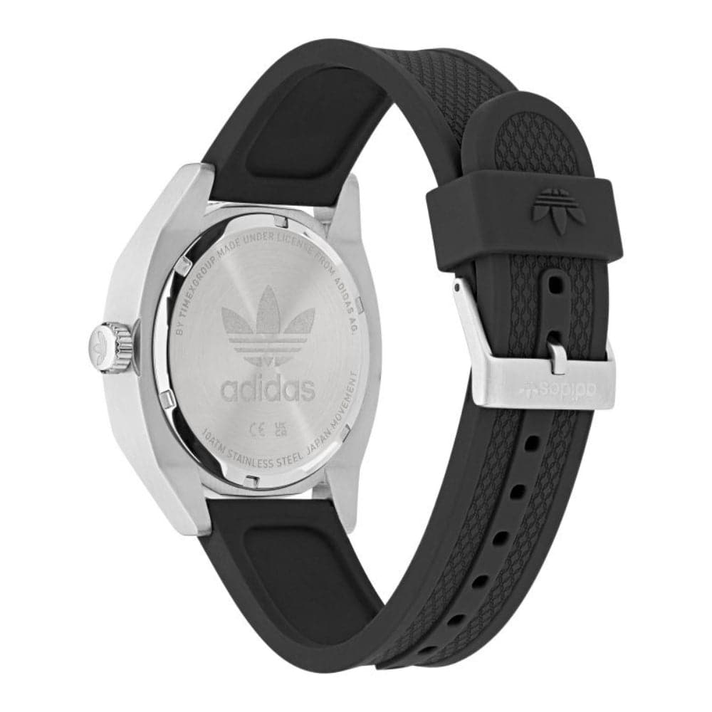 Adidas Originals Men's Watch with Green Dial & Black Rubber Strap - AOFH23008 | Sporty Casual Style for Everyday Wear, Gym & Outdoor Activities