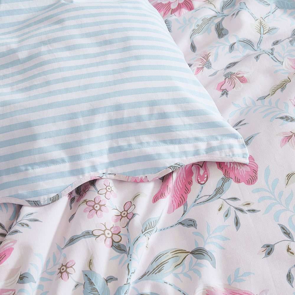 Editas Garden Blush Pink Quilt Cover Set - Queen Size Bedding for Soft & Luxurious Comfort | Perfect for Master Bedrooms, Guest Rooms & Cozy Home Decor