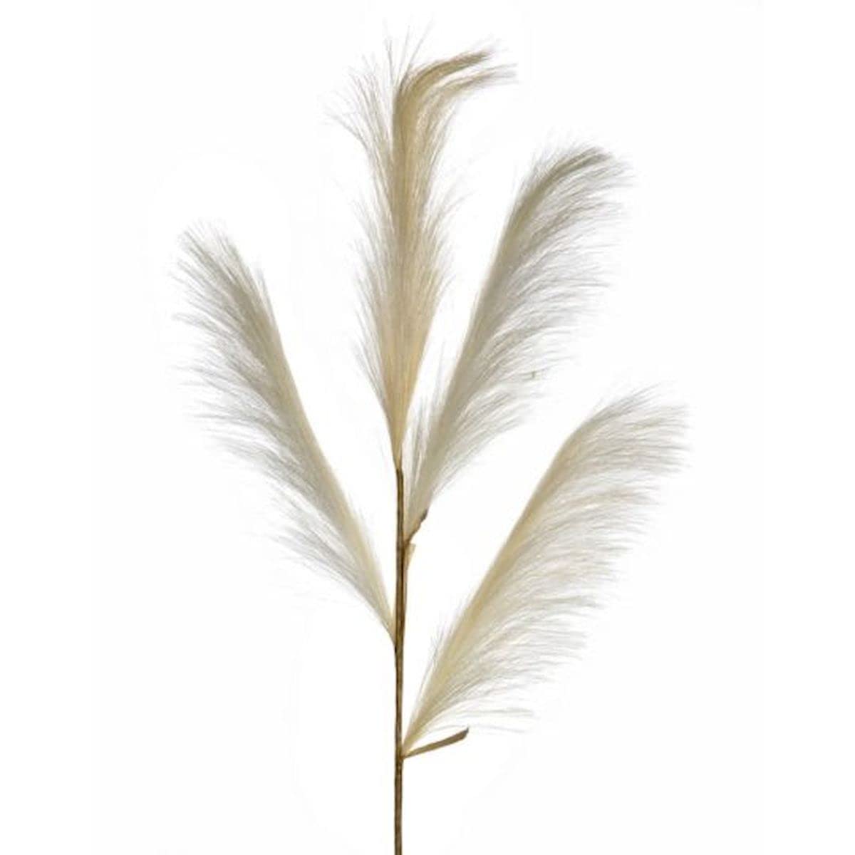Premium Cream Pampas Grass Spray - Realistic Faux Plants & Artificial Trees for Home Decor | Perfect for Living Room, Bedroom & Wedding Centerpieces