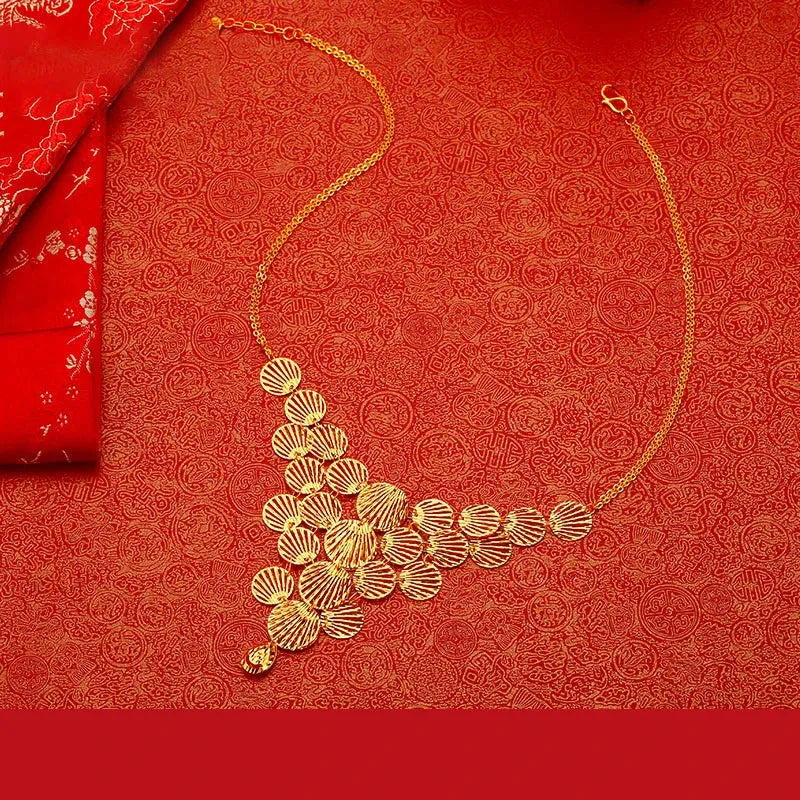 24K Pure Gold Necklace Real AU 999 Solid Gold Chain for Women - Elegant Classic Trendy Jewelry Gift for Birthday, Anniversary & Party | Durable & Hypoallergenic Fine Jewelry