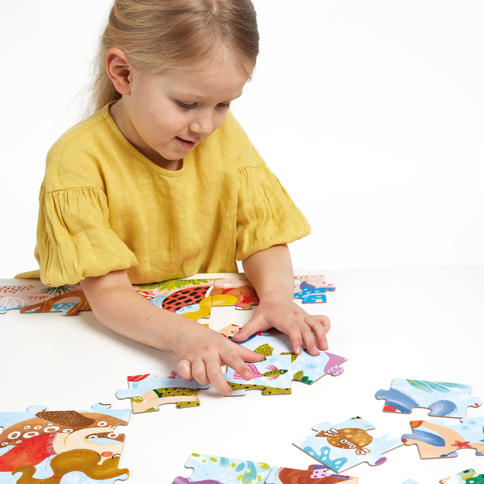 Banana Panda Magical Jumbo Puzzle - Mermaids 60 Piece Jigsaw Puzzle for Kids Ages 4-8 | Fun Learning Activity for Preschoolers & Birthday Gifts | Perfect for Family Game Night & Indoor Playtime