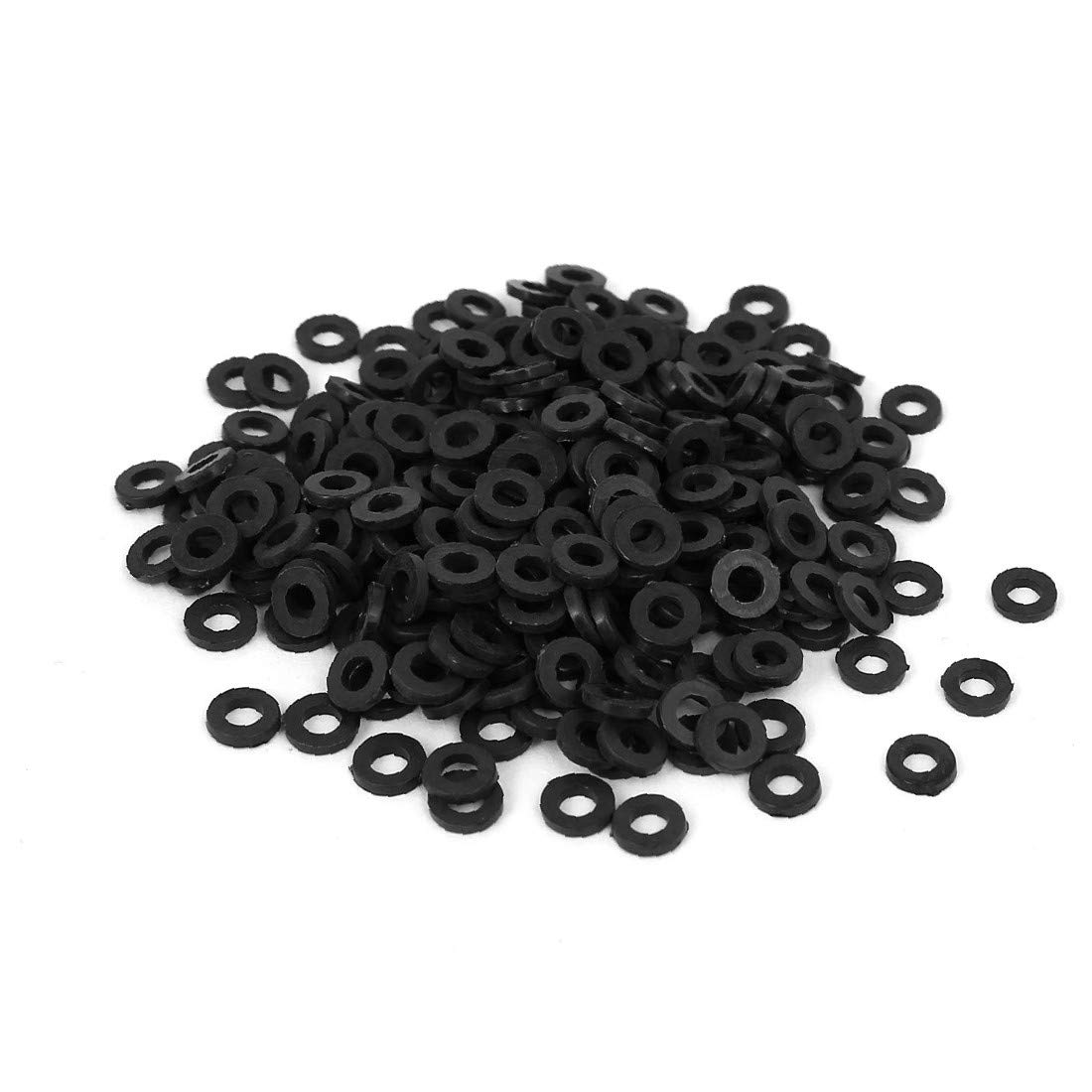 Nylon Flat Insulating Washers M2.5 x 5mm x 1mm - 300PCS Electrical Spacers & Gaskets for Electronics, Appliances, and DIY Projects - Durable Fastener Accessories