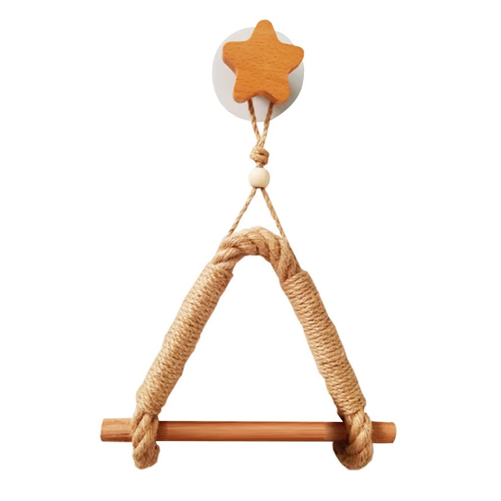 Vintage Wooden Toilet Paper Holder - Wall Mounted Bathroom Tissue Roll Rack with Hanging Rope for Paper Towels | Space Saving Decorative Storage Solution for Small Bathrooms, RVs & Campers