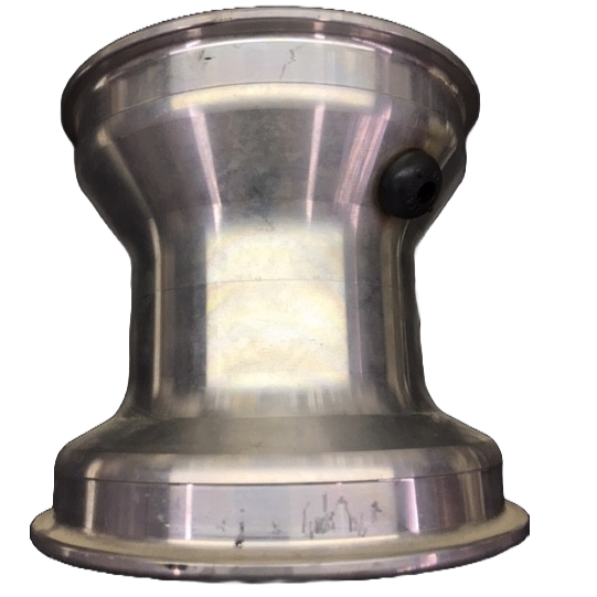 115mm Single Aluminum Wheel - Lightweight & Durable Replacement Wheel for Carts, Hand Trucks, and Industrial Equipment