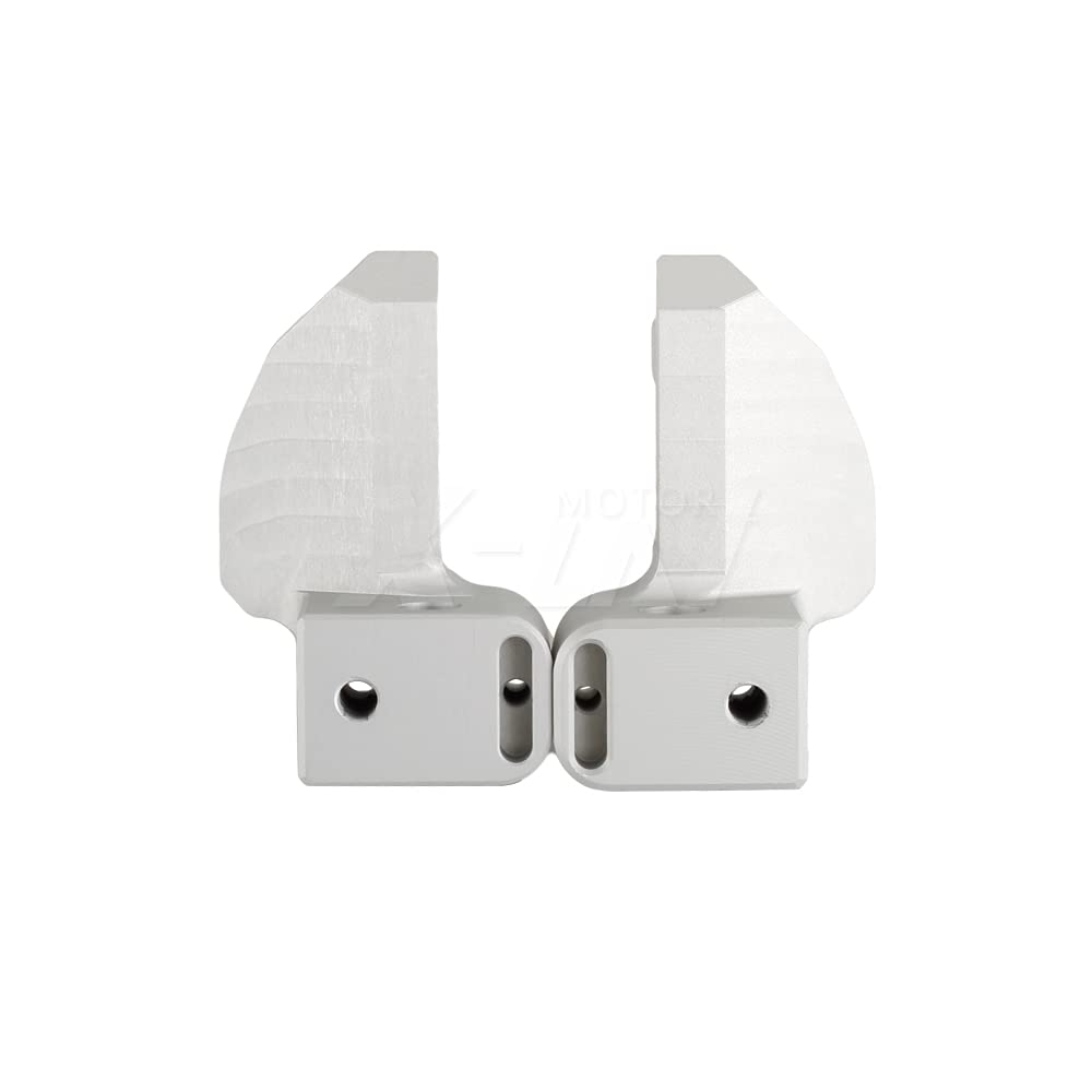 BMW R1200RT R1250RT Motorcycle Footpeg Lowering Kit - Front Rider Foot Pegs for 2014-2021 Models (Silver) | Enhanced Comfort for Long Rides & Touring
