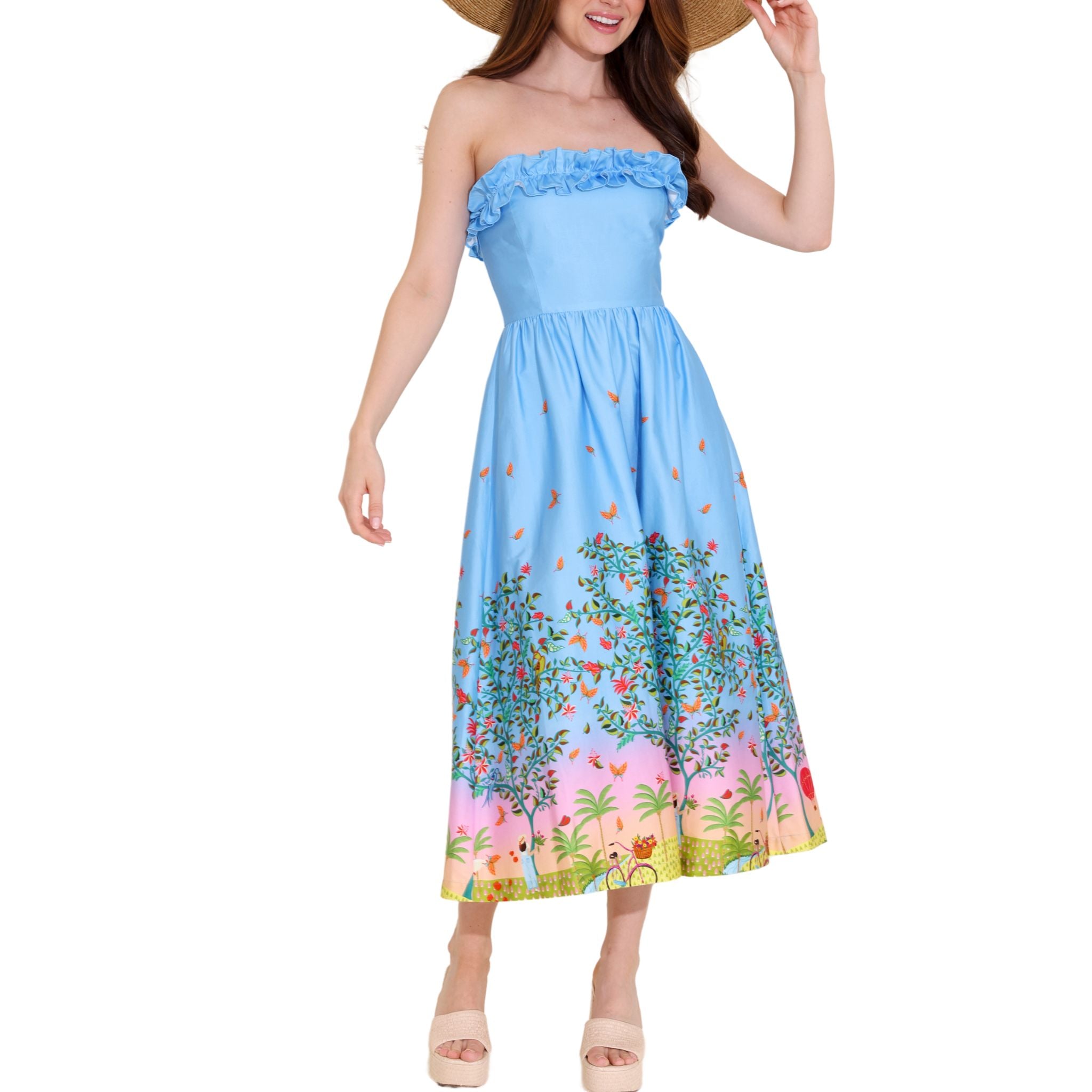 Playful Charm Catherine Dress - Elegant Floral Summer Dress for Women | Perfect for Parties, Weddings & Date Nights