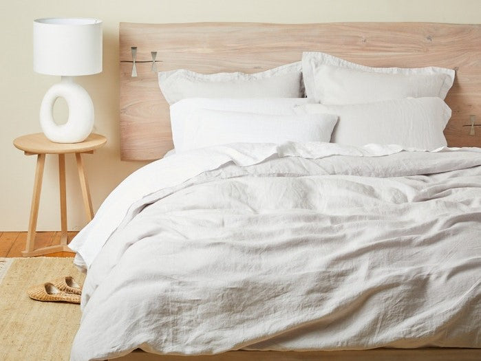 Organic Relaxed Linen Duvet Cover Set - Breathable & Hypoallergenic Bedding for All Seasons - Perfect for Cozy Bedrooms, Guest Rooms & Vacation Homes