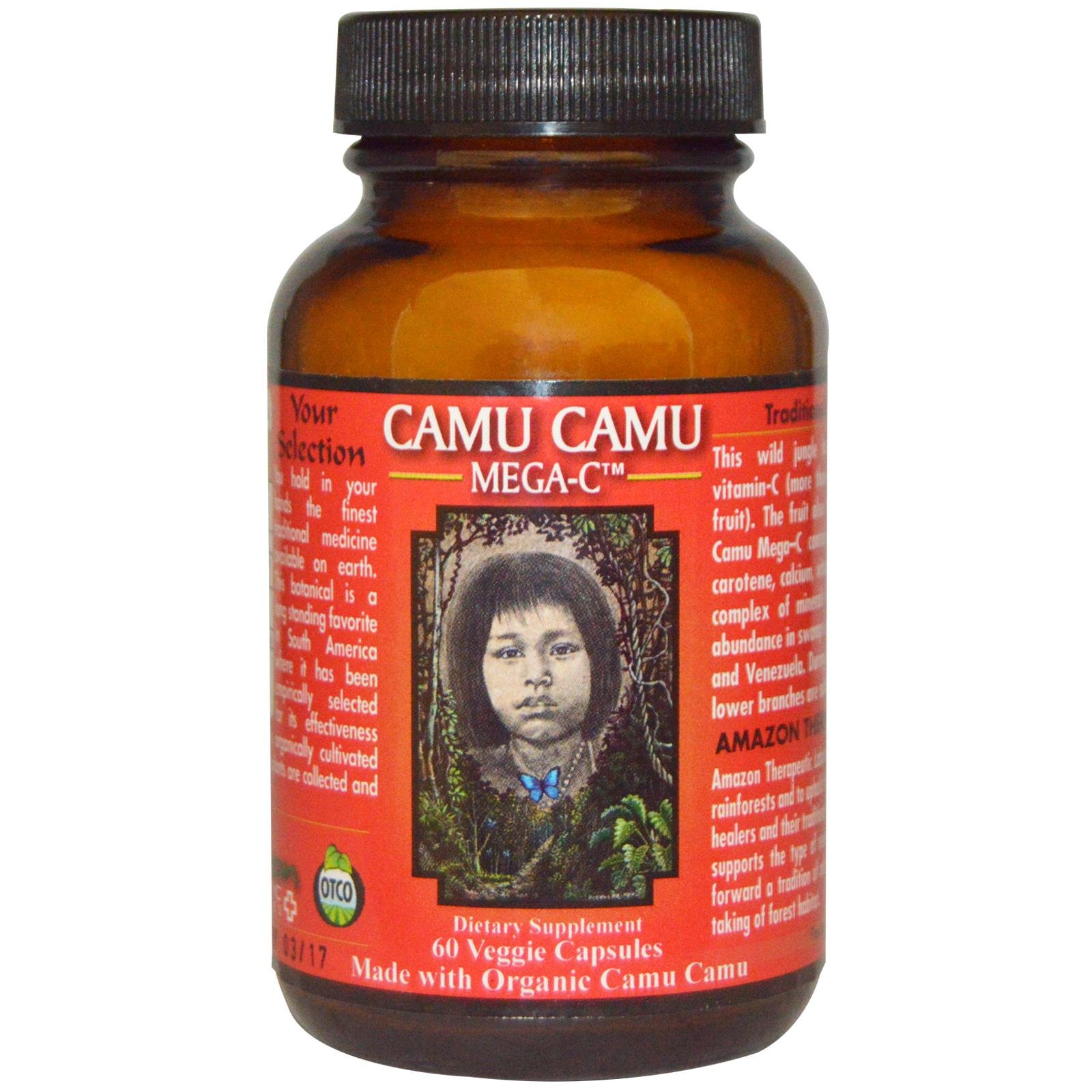 Organic Maca & Camu Camu Mega C Supplement - 60 Capsules for Immune Support, Energy Boost & Stress Relief | Perfect for Daily Wellness & Active Lifestyles