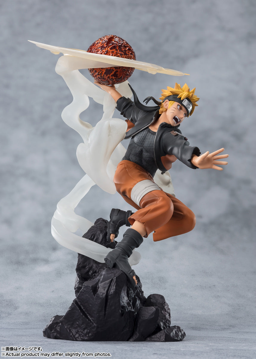 Figuarts Zero Extra Battle Naruto Shippuden Naruto Uzumaki Sage Art Lava Release Rasenshuriken Action Figure - Anime Collectible for Display & Gift for Naruto Fans