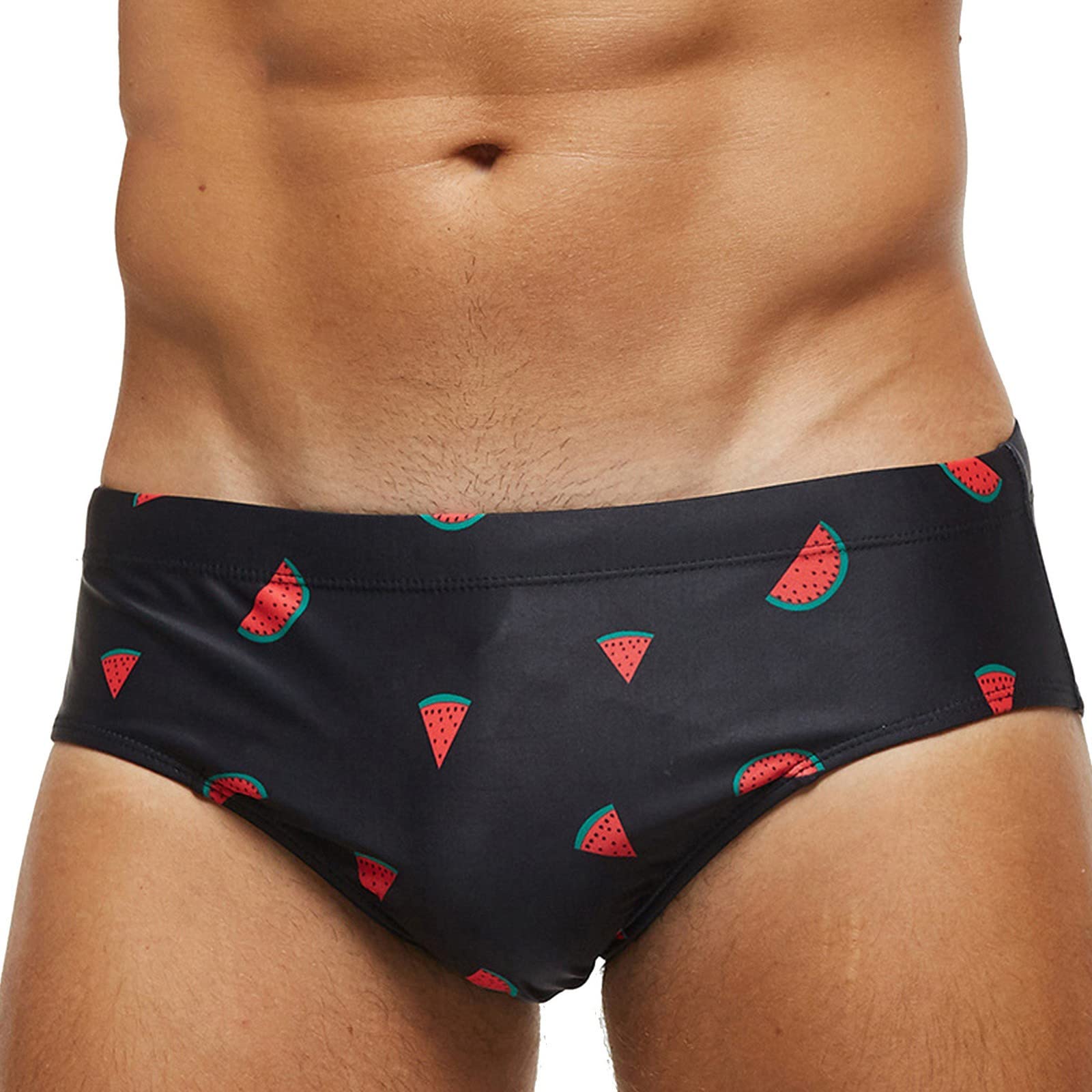 **Men's Low-Rise Swim Shorts - Sexy White Swim Trunks for Racing, Spa & Beach | Quick-Dry Comfort for Swimming, Poolside & Water Sports**
