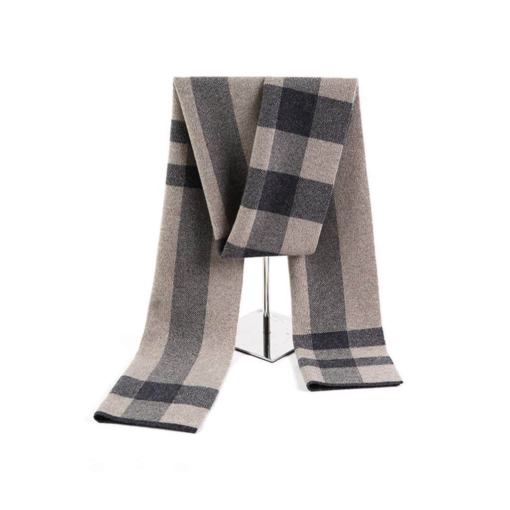 Premium Men's Cashmere Scarf - Soft Winter Fashion Accessory in Beige | Gift Box Packaging | Perfect Thanksgiving & Christmas Present for Dad/Husband | Ideal for Office, Travel & Outdoor Activities