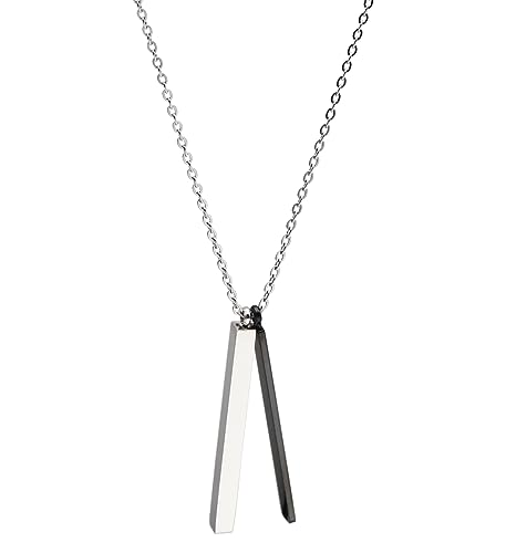 Silver Thick and Black Thin