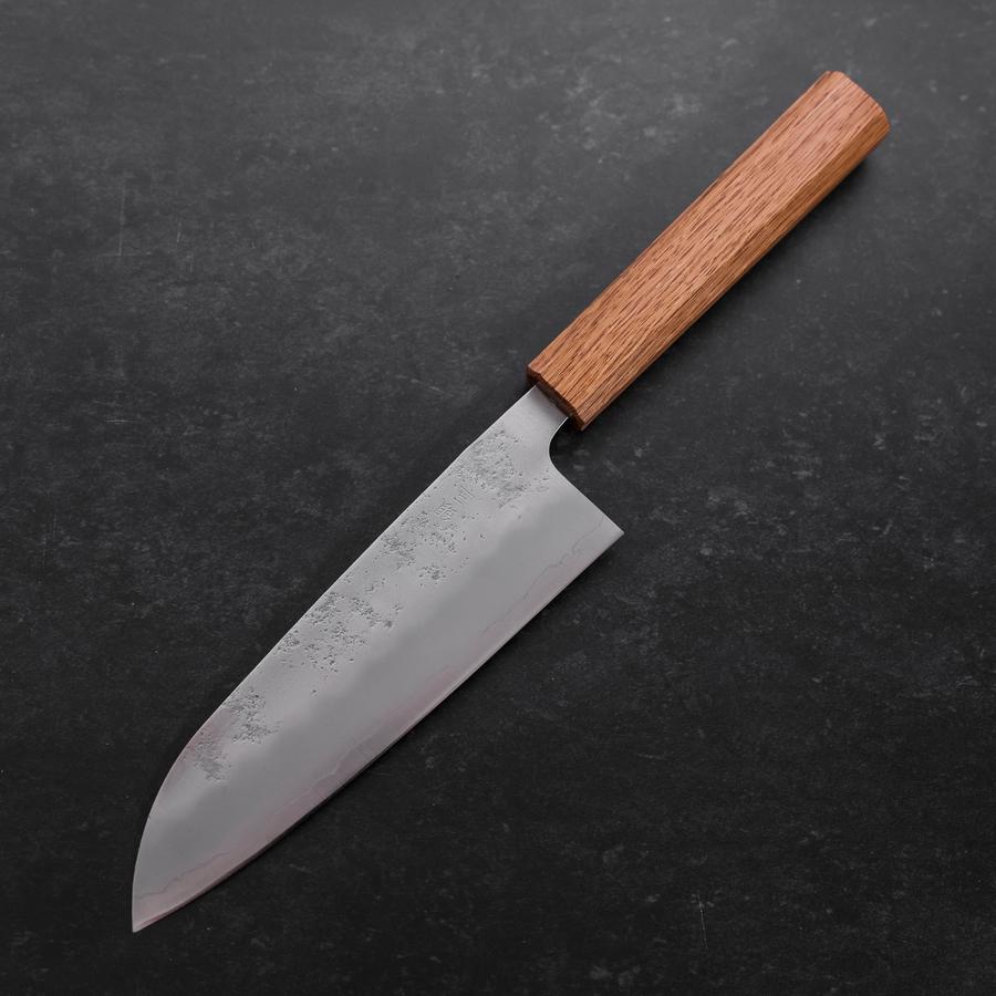 Premium Santoku Knife 165mm - Swedish Stainless Steel Blade with Nashiji Finish & Washi Oak Handle - Ideal for Slicing, Dicing, and Chopping Vegetables, Meat, and Fish