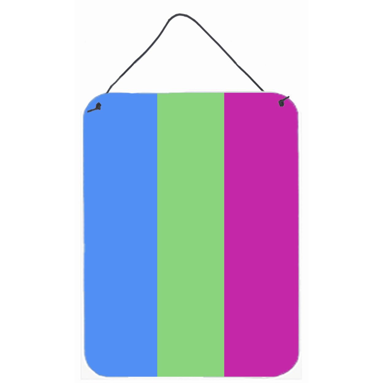 Polisexual Pride Wall Decor - 12x16 Aluminum Metal Sign for Kitchen, Bar, Bathroom & Front Door - Colorful Home Plaque by Caroline's Treasures | Perfect for LGBTQ+ Pride Celebrations & Inclusive Spaces