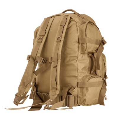 VISM Large Tactical Backpack - Military Grade Durable Hiking & Travel Backpack for Outdoor Adventures, Camping & Everyday Use (Tan)