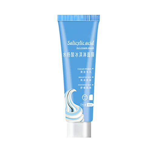 Best Salicylic Acid Face Mask for Acne & Blackheads - Ultra Cleansing Ice Cream Mask with Moisturizing Formula to Fade Acne & Shrink Pores | Perfect for Oily & Combination Skin Care Routine