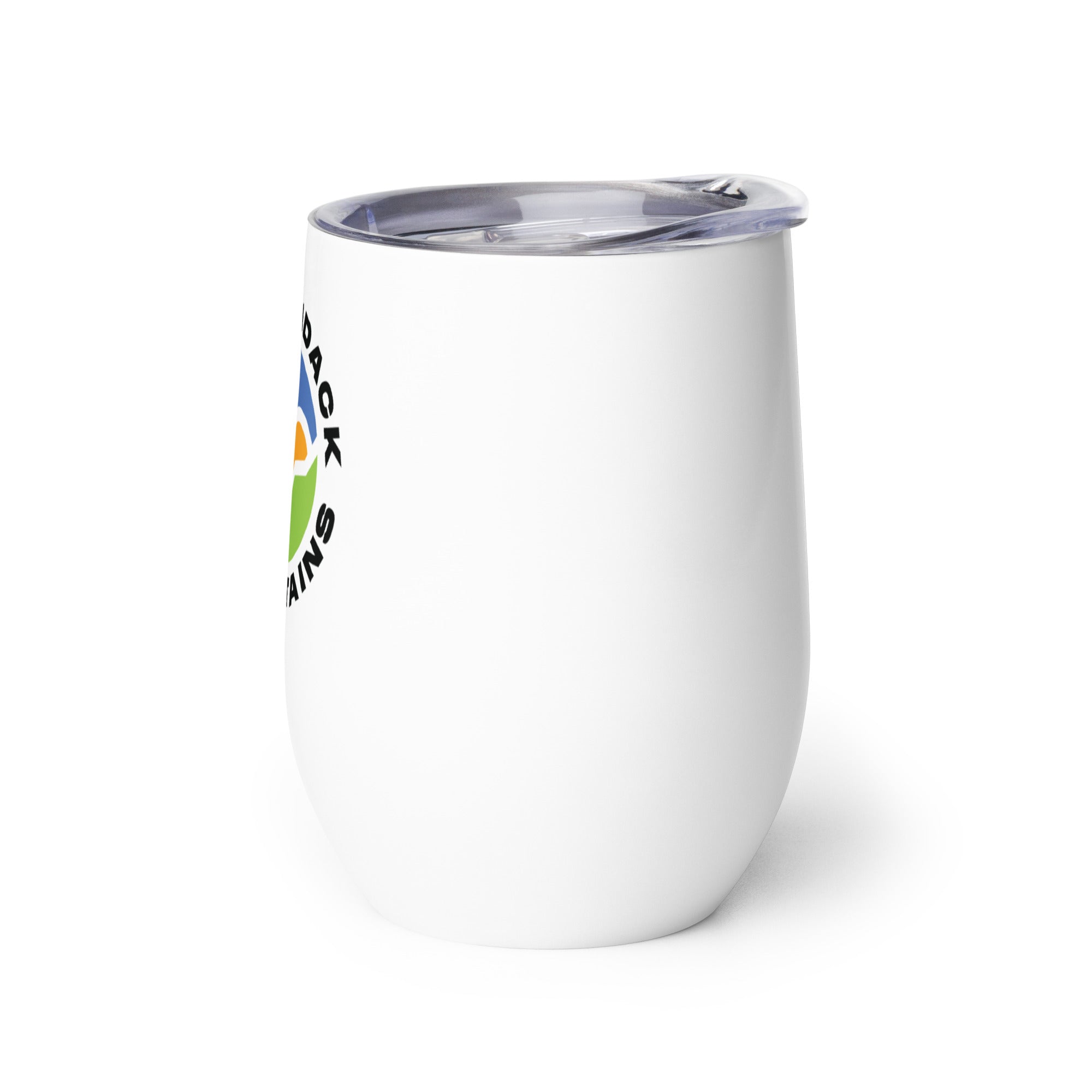Scenic Route Insulated Wine Tumbler - 20oz Stainless Steel Stemless Wine Glass with Lid & Straw - Perfect for Outdoor Picnics, Beach Parties & Travel