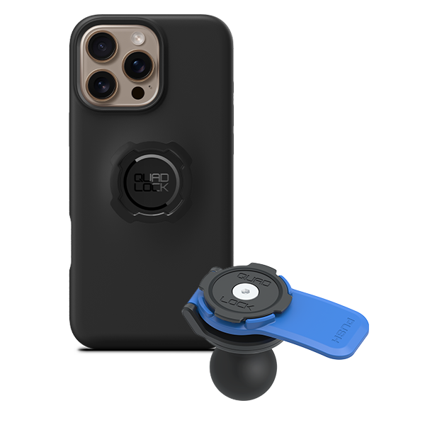 1 Ball Motorcycle Phone Mount Kit - Universal Adjustable Handlebar Holder for iPhone & Smartphones - Perfect for GPS Navigation & Hands-Free Riding