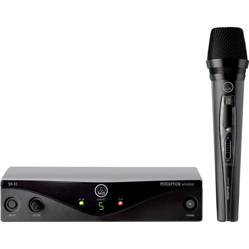 AKG 3251H00010 Perception Wireless Vocal Set - Professional Wireless Microphone System (530-560MHz) for Live Performances, Studio Recording & Public Speaking