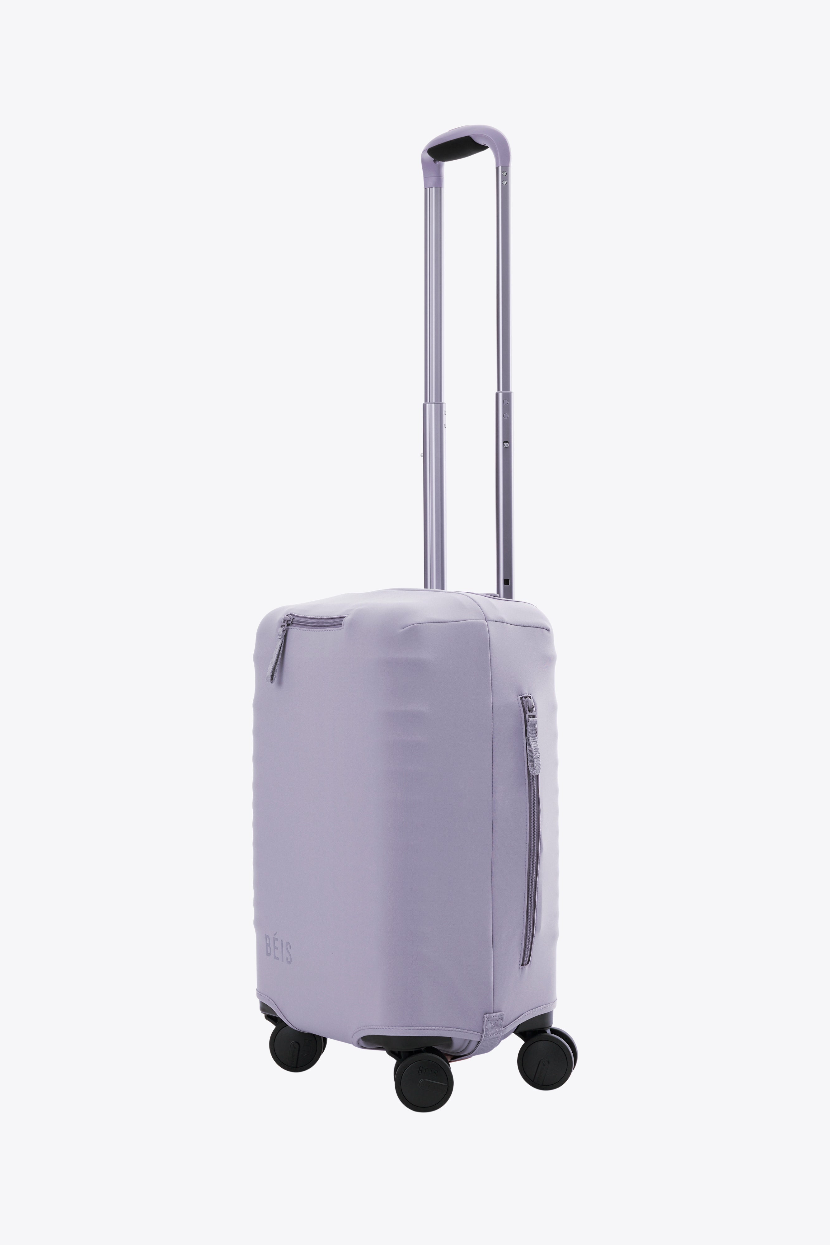 Lavender Small Carry On Luggage Cover - Waterproof Travel Suitcase Protector for Airplane, Business Trips & Weekend Getaways