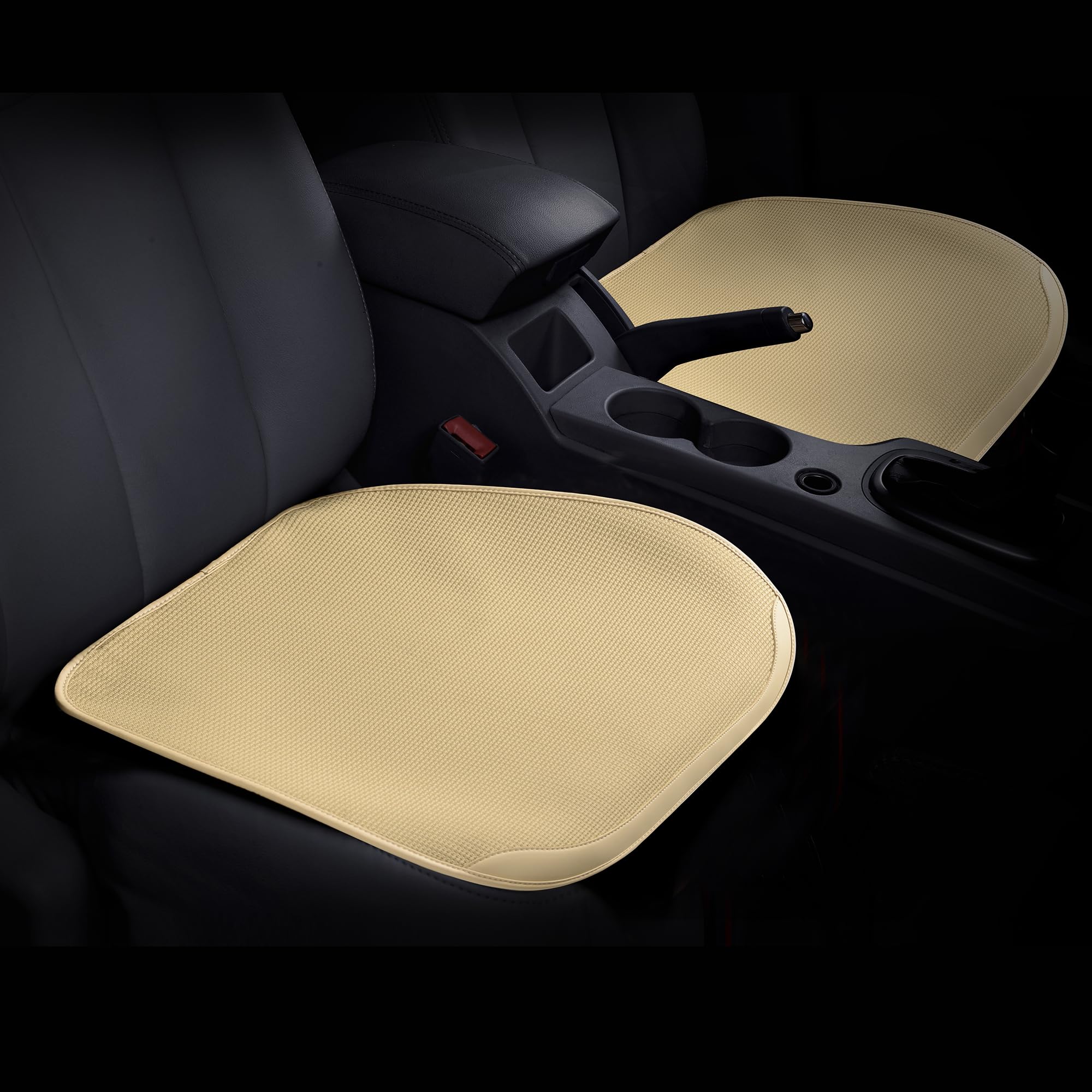 Breathable Non-Slip Car Seat Cushion Cover - Premium Linen Air Layer Seat Protector for Comfort & Support - Perfect for Long Drives, Road Trips & Daily Commutes