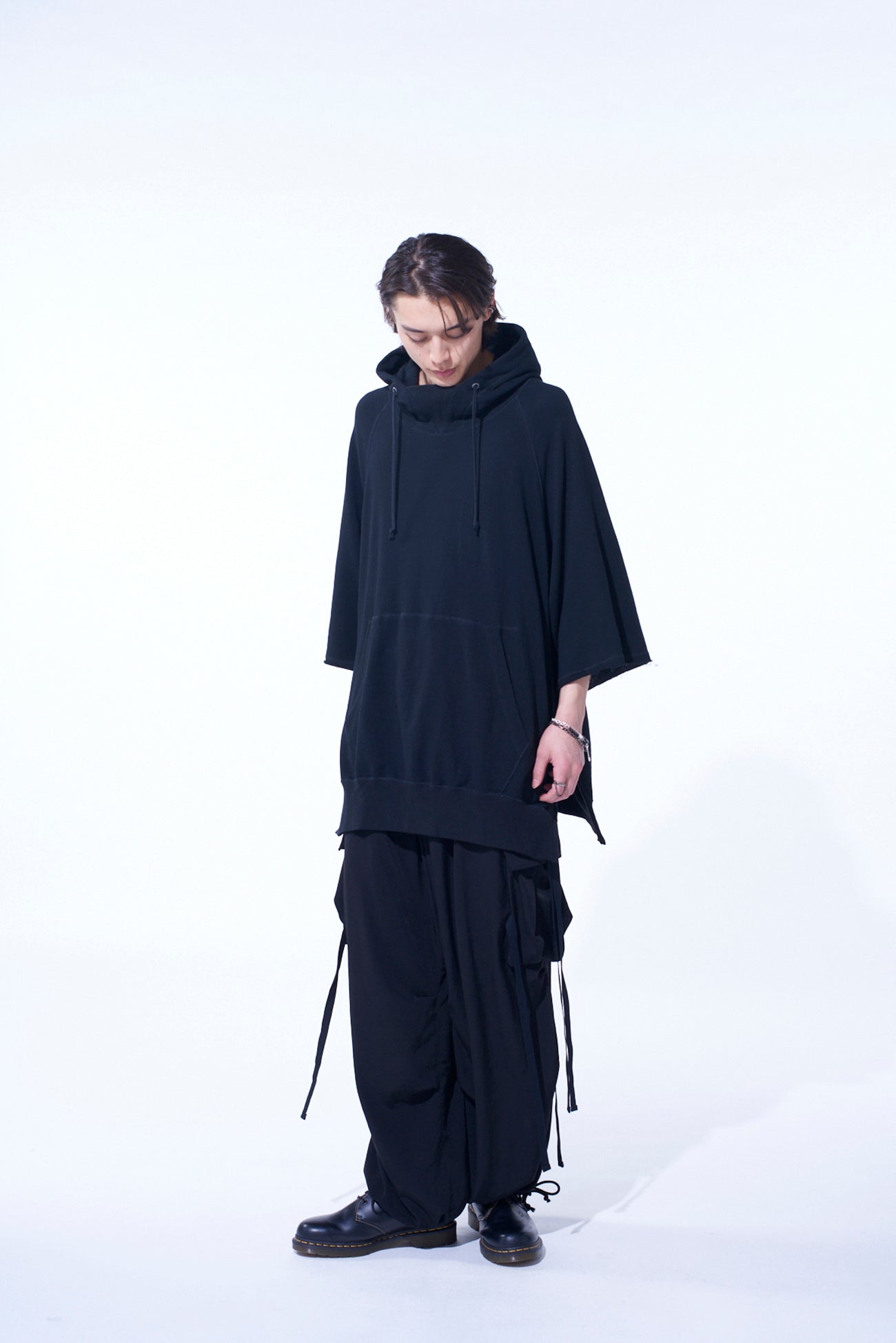 Breathable Cotton Gauze Short Sleeve Hoodie with Side Zippers - Casual Oversized Pullover for Summer Outdoor Activities & Lounge Wear