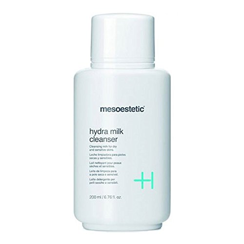 Mesoestetic Hydra Milk Cleanser 200ml - Gentle Hydrating Facial Cleanser for Dry & Sensitive Skin | Daily Skincare Routine, Makeup Removal & Skin Hydration