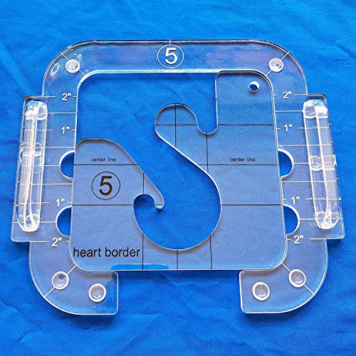Heart Border Template With FMQ Grip5