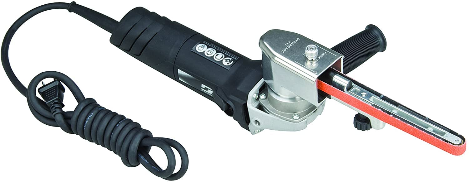 Dynabrade 40610 Electric Dynafile II Abrasive Belt Tool - 1.0 HP 10,500 RPM Motor, 120V AC, 7 Amp - Fits 1/8