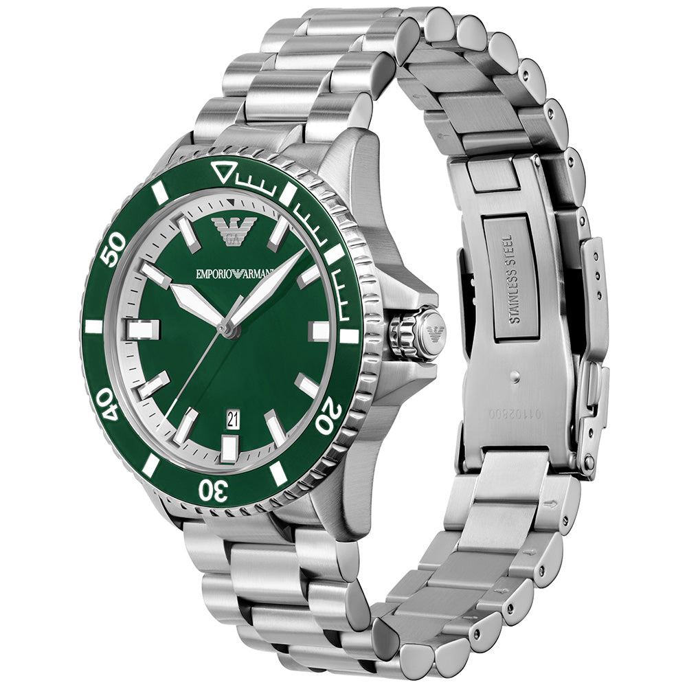 Emporio Armani Diver Pro AR60080 Automatic Men's Watch - Luxury Waterproof Stainless Steel Dive Watch for Swimming, Snorkeling & Everyday Wear