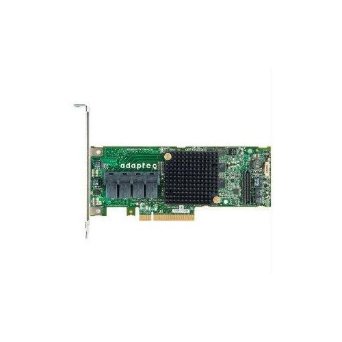 ADAPTEC RAID 71605 SGL 8-Port SAS/SATA PCIe RAID Controller Card - Supports RAID 0,1,1E,5,6,10,50,60 - Low Profile MD2 Bracket Included - Ideal for Server Storage Expansion & Data Backup Solutions
