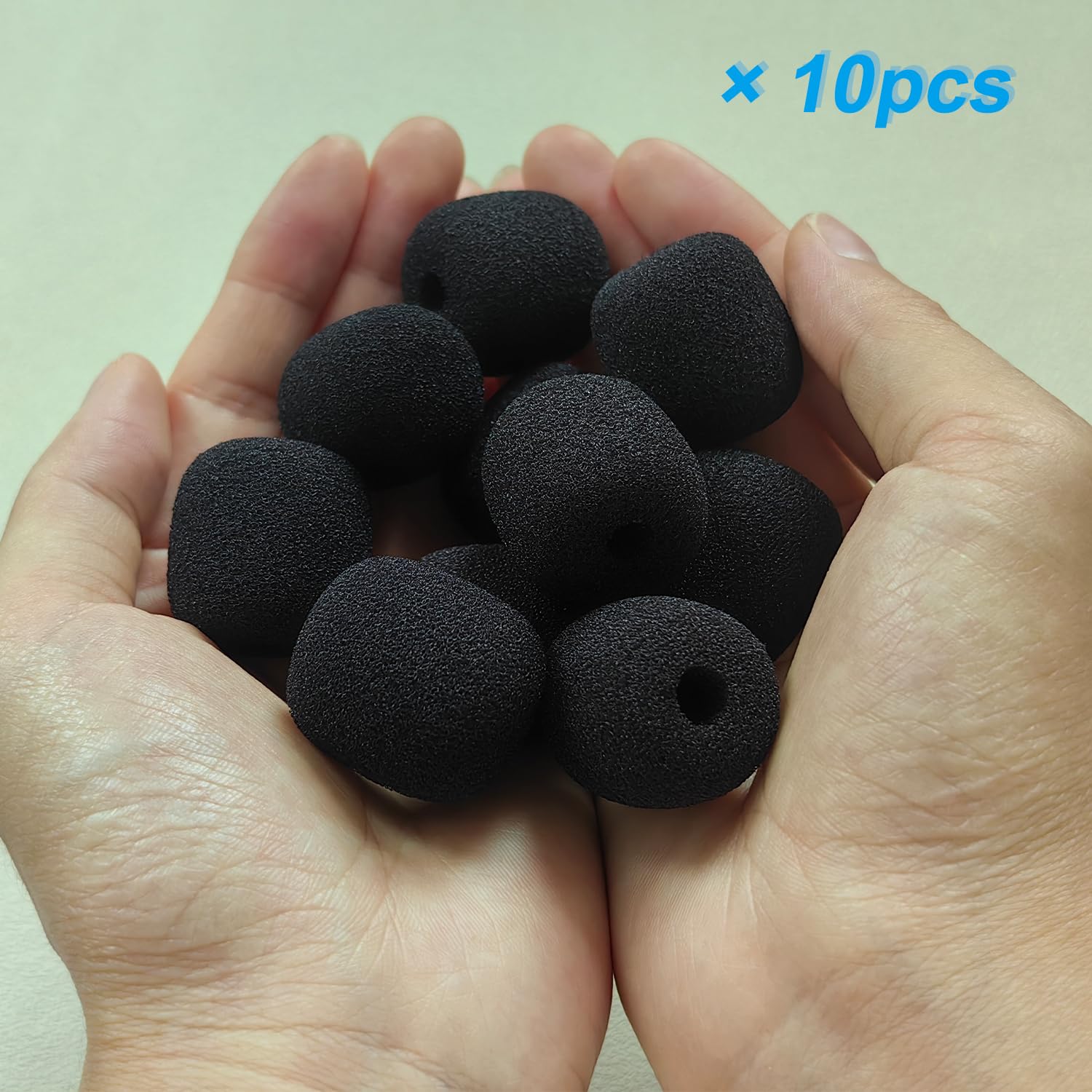10 Pack Foam Microphone Windscreen Covers - Soft Replacement Mic Covers for Turtle Beach Recon 50, Razer BlackShark V2 X, BlueParrott B450-XT Gaming & Office Headsets with Gooseneck Mics - Reduce Wind Noise for Clearer Calls & Streaming
