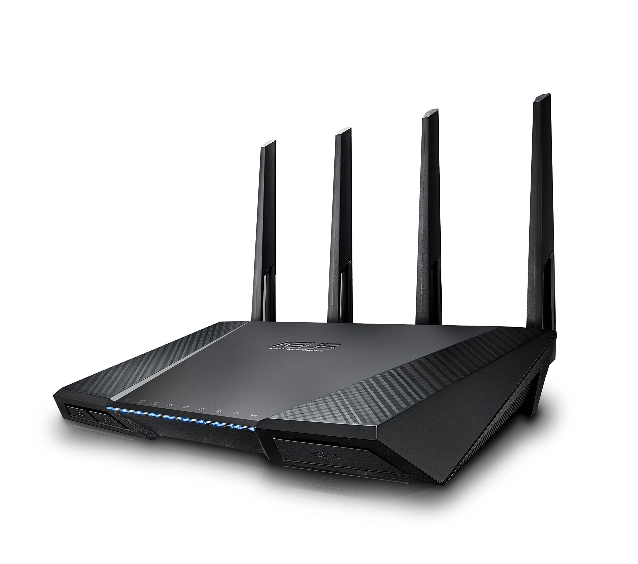 ASUS RT-AC87U AC2400 Dual Band Gigabit WiFi Router - Lifetime AiProtection Security, Adaptive QoS, Parental Controls | High-Speed Wireless Internet for Gaming, Streaming & Smart Home (Renewed)