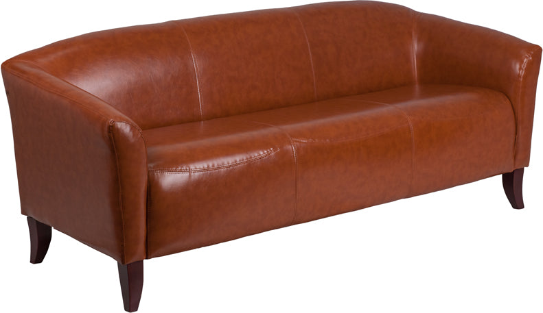 Premium FLASH HERCULES Imperial Series Black LeatherSoft Sofa - Luxurious Comfort for Living Room, Lounge & Home Theater Seating