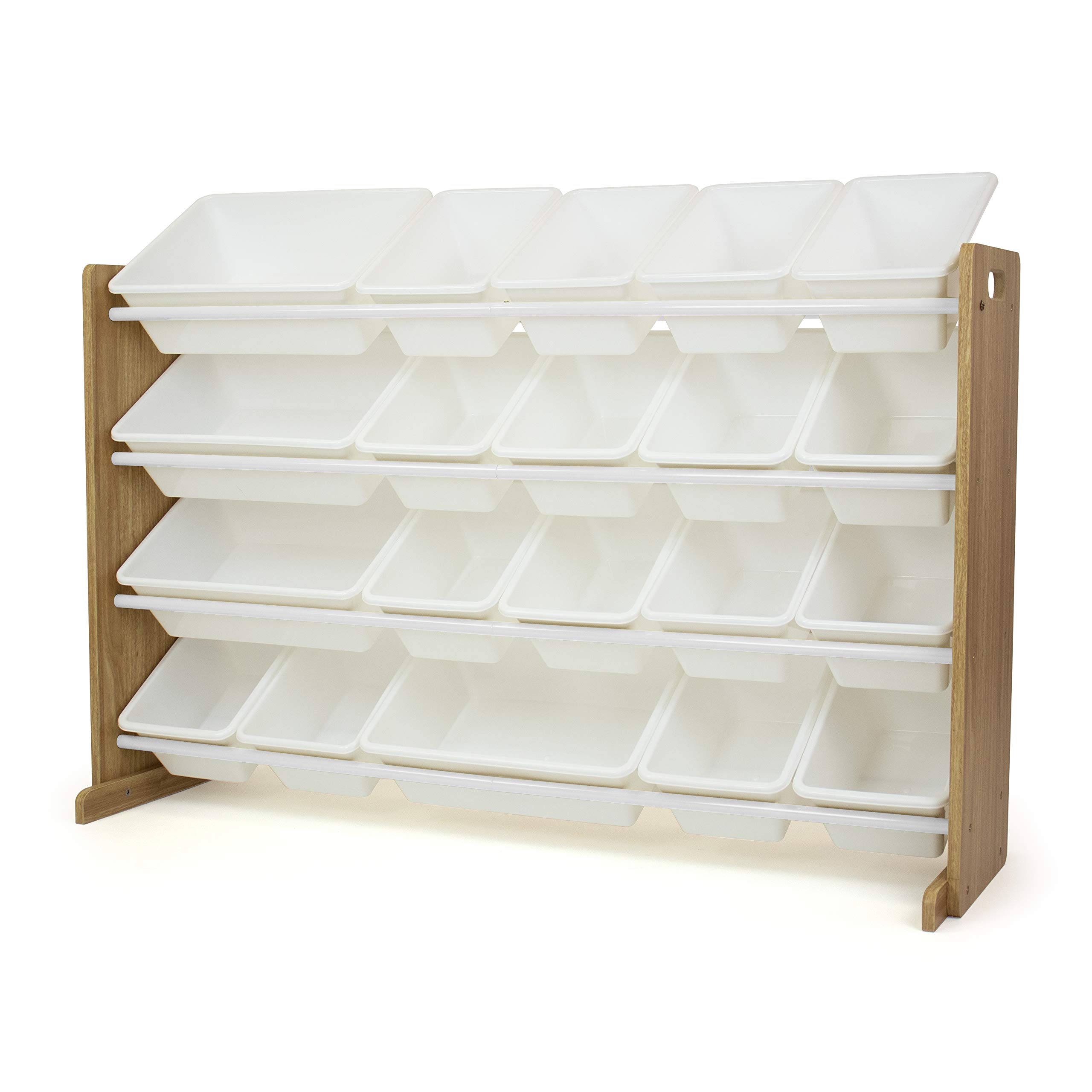 Humble Crew Kids Toy Organizer with 12 Storage Bins & Bookshelf - Perfect for Playroom, Nursery, and Classroom Organization