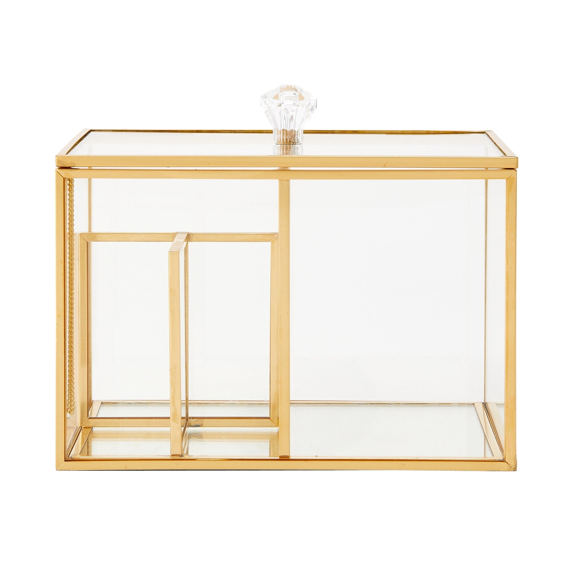 Premium Glass Storage Organizer with Soft Cotton Case - Perfect for Jewelry, Sunglasses & Small Accessories at Home or Travel